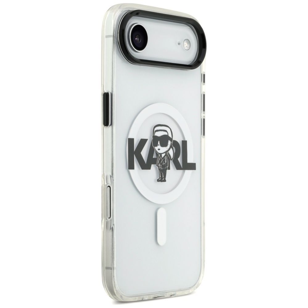Citas preces Karl Lagerfeld Karl Lagerfeld IML Karl Sketch Logo MagSafe Case for iPhone 17 Air - Transparent