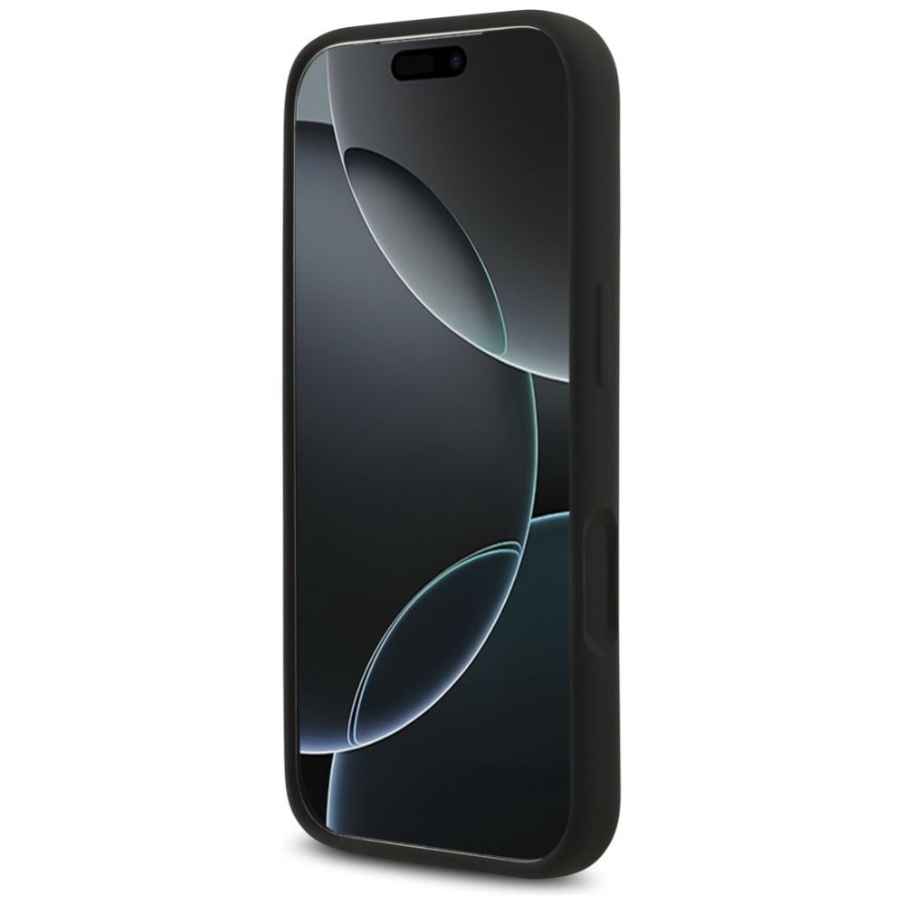 Citas preces Karl Lagerfeld Karl Lagerfeld Silicone Karl&Choupette Ring MagSafe Case for iPhone 17 Pro Max - Black