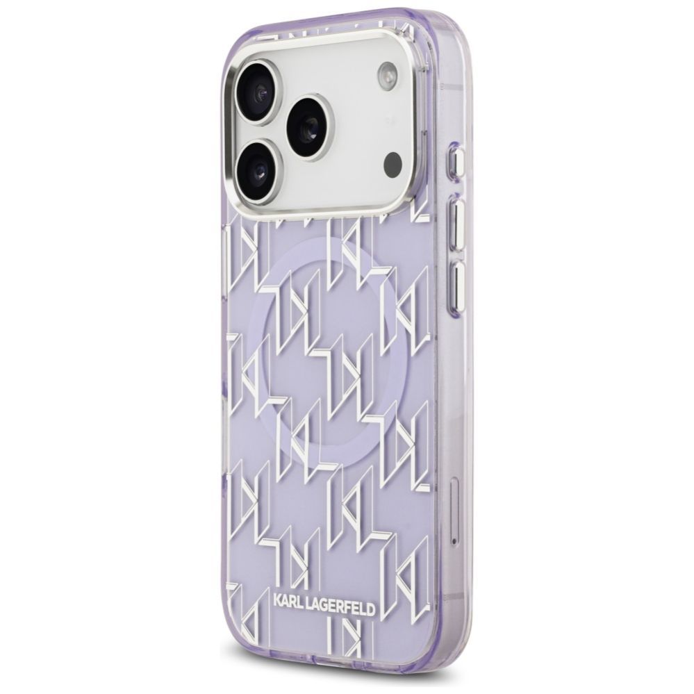Kitos prekės Karl Lagerfeld Karl Lagerfeld IML KL Monogram MagSafe Case for iPhone 17 Pro - Purple