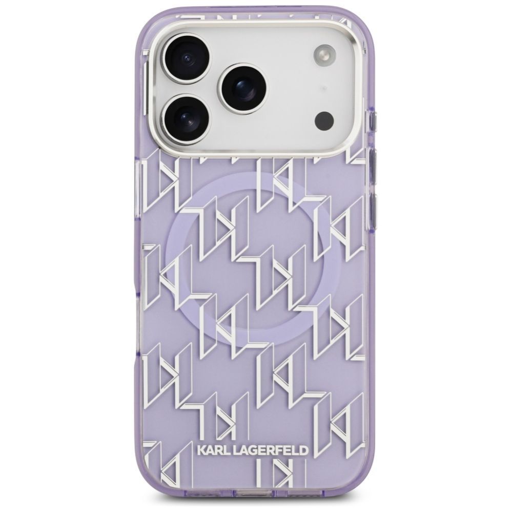 Kitos prekės Karl Lagerfeld Karl Lagerfeld IML KL Monogram MagSafe Case for iPhone 17 Pro - Purple