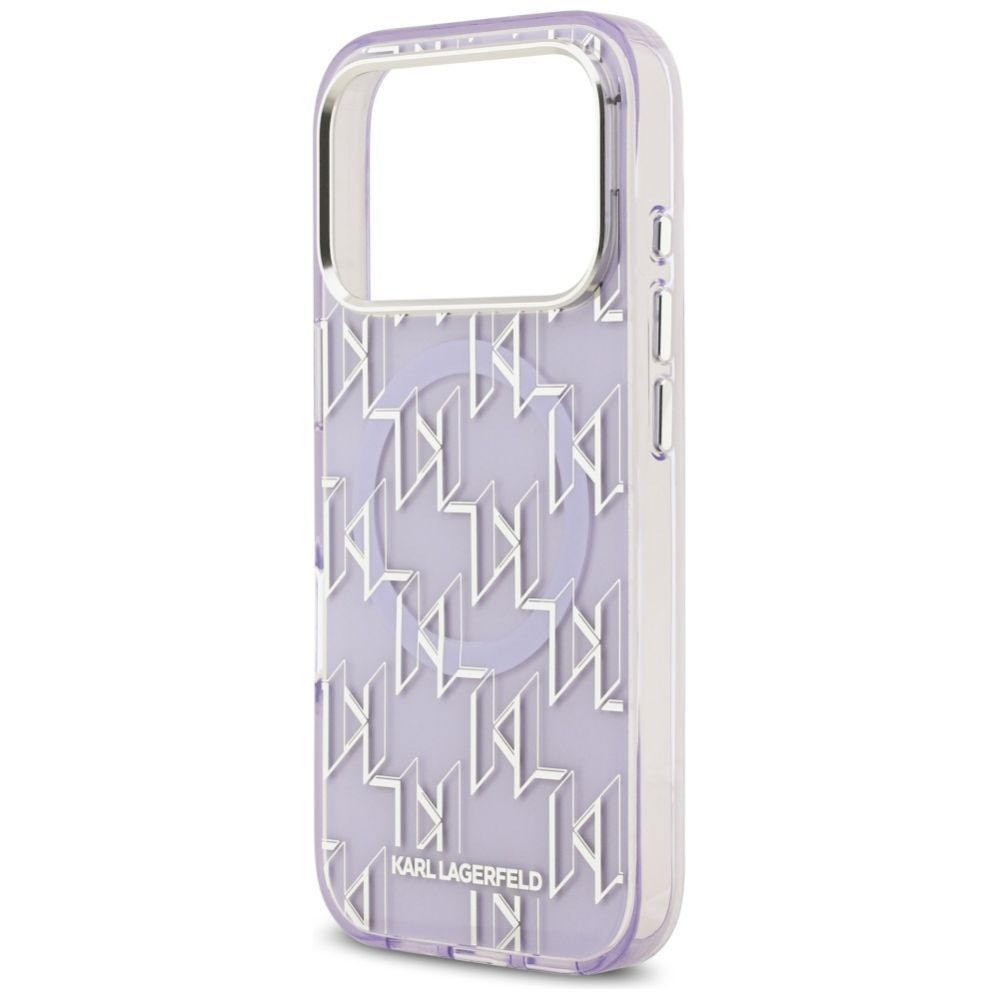 Kitos prekės Karl Lagerfeld Karl Lagerfeld IML KL Monogram MagSafe Case for iPhone 17 Pro Max - Purple