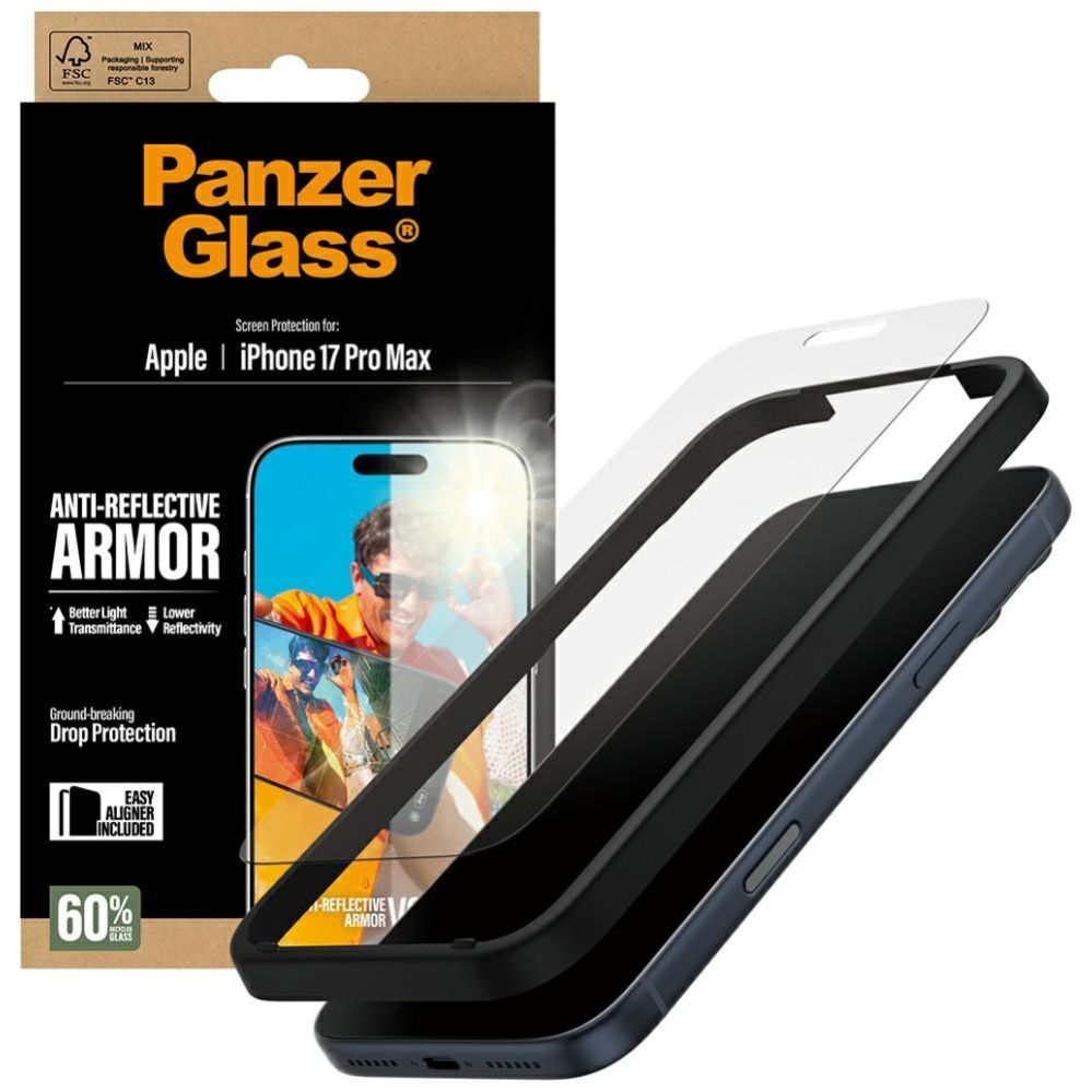 Citas preces Panzer Glass PanzerGlass Armor Anti-Reflective EasyAligner Tempered Glass for iPhone 17 Pro Max