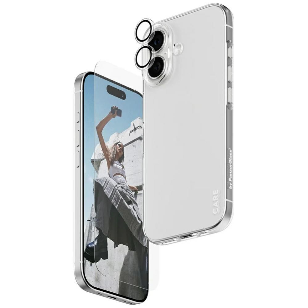 Kitos prekės Panzer Glass CARE by PanzerGlass Fashionable Combo 3in1 Case + Glass + Lens for iPhone 17
