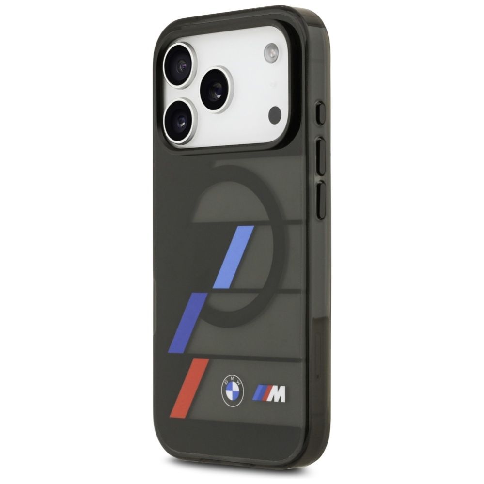 Muud kaubad BMW BMW M IML Metal Buttons Tricolor Lines MagSafe Case for iPhone 17 Pro - Black