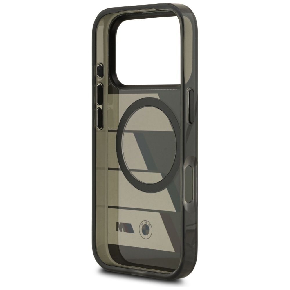 Muud kaubad BMW BMW M IML Metal Buttons Tricolor Lines MagSafe Case for iPhone 17 Pro Max - Gray