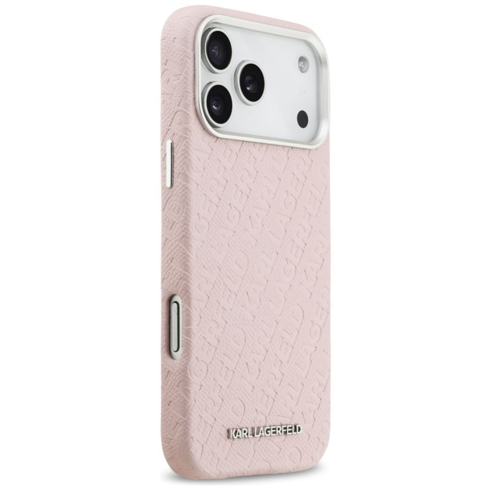 Kitos prekės Karl Lagerfeld Karl Lagerfeld FW Stamped Karl MagSafe Case for iPhone 17 Pro Max - Pink