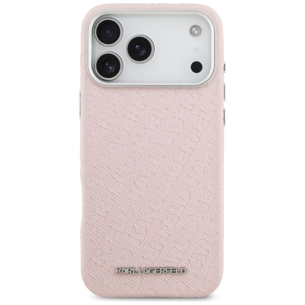 Kitos prekės Karl Lagerfeld Karl Lagerfeld FW Stamped Karl MagSafe Case for iPhone 17 Pro Max - Pink