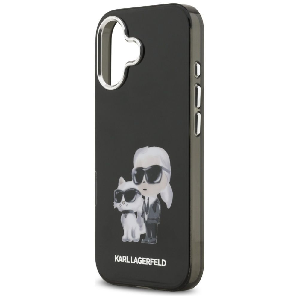 Kitos prekės Karl Lagerfeld Karl Lagerfeld IML Aquarelle Karl & Choupette & Logo MagSafe Case for iPhone 17 - Black