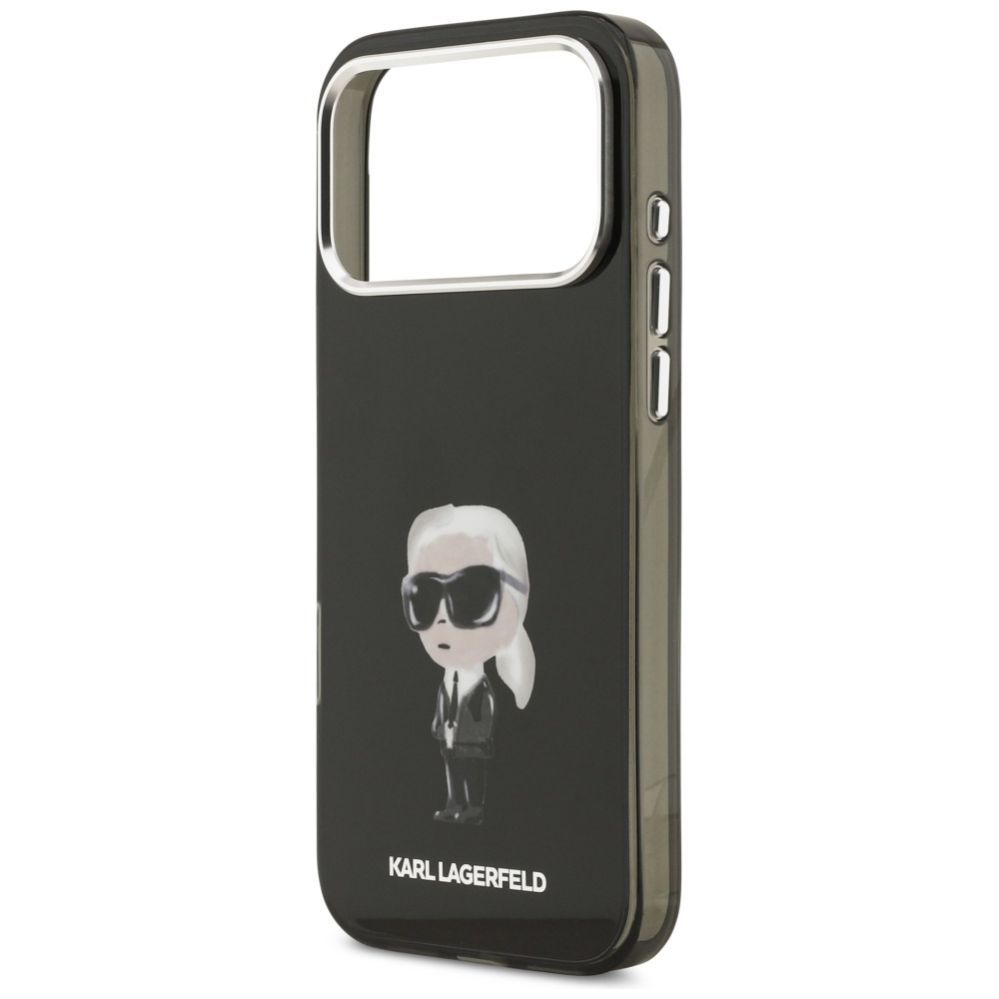 Kitos prekės Karl Lagerfeld Karl Lagerfeld IML Aquarelle Karl & Logo MagSafe Case for iPhone 17 Pro Max - Black