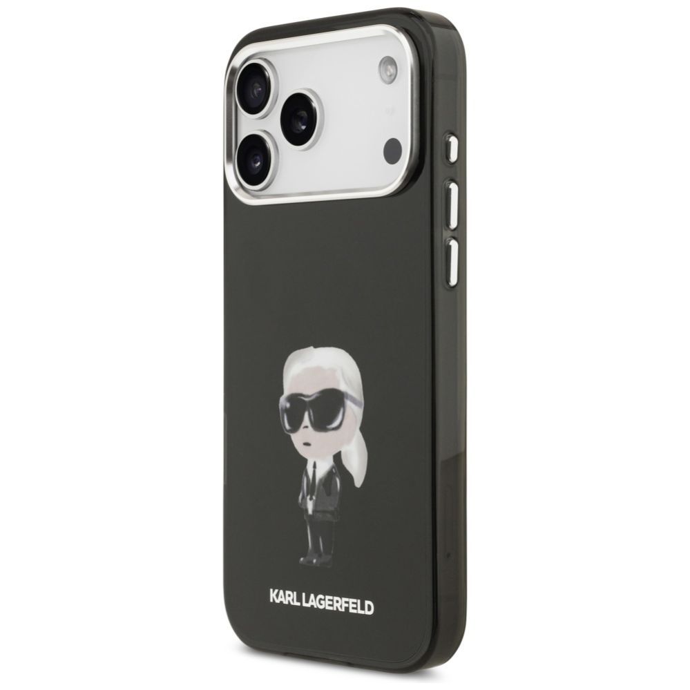 Kitos prekės Karl Lagerfeld Karl Lagerfeld IML Aquarelle Karl & Logo MagSafe Case for iPhone 17 Pro Max - Black