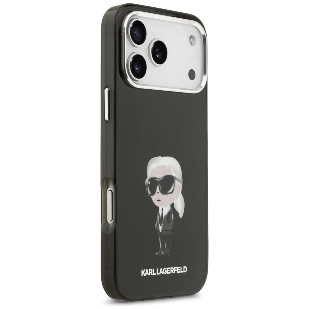 Kitos prekės Karl Lagerfeld Karl Lagerfeld IML Aquarelle Karl & Logo MagSafe Case for iPhone 17 Pro Max - Black