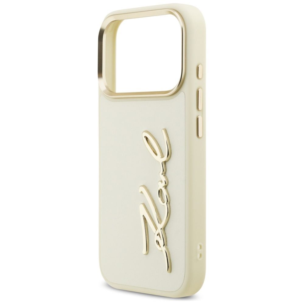 Kitos prekės Karl Lagerfeld Karl Lagerfeld Karl Script Logo iPhone 17 Pro Case - Beige