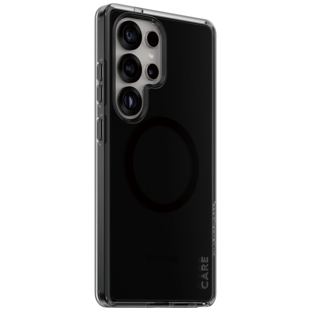 Citas preces Panzer Glass CARE by PanzerGlass Flagship Urban Combat Black QI Case for Samsung Galaxy S25 Ultra - Semi-transparent Smoke