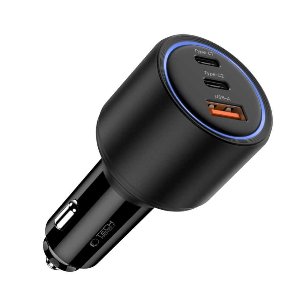 Other goods Tech-Protect CC04 3-port PD175W car charger - black