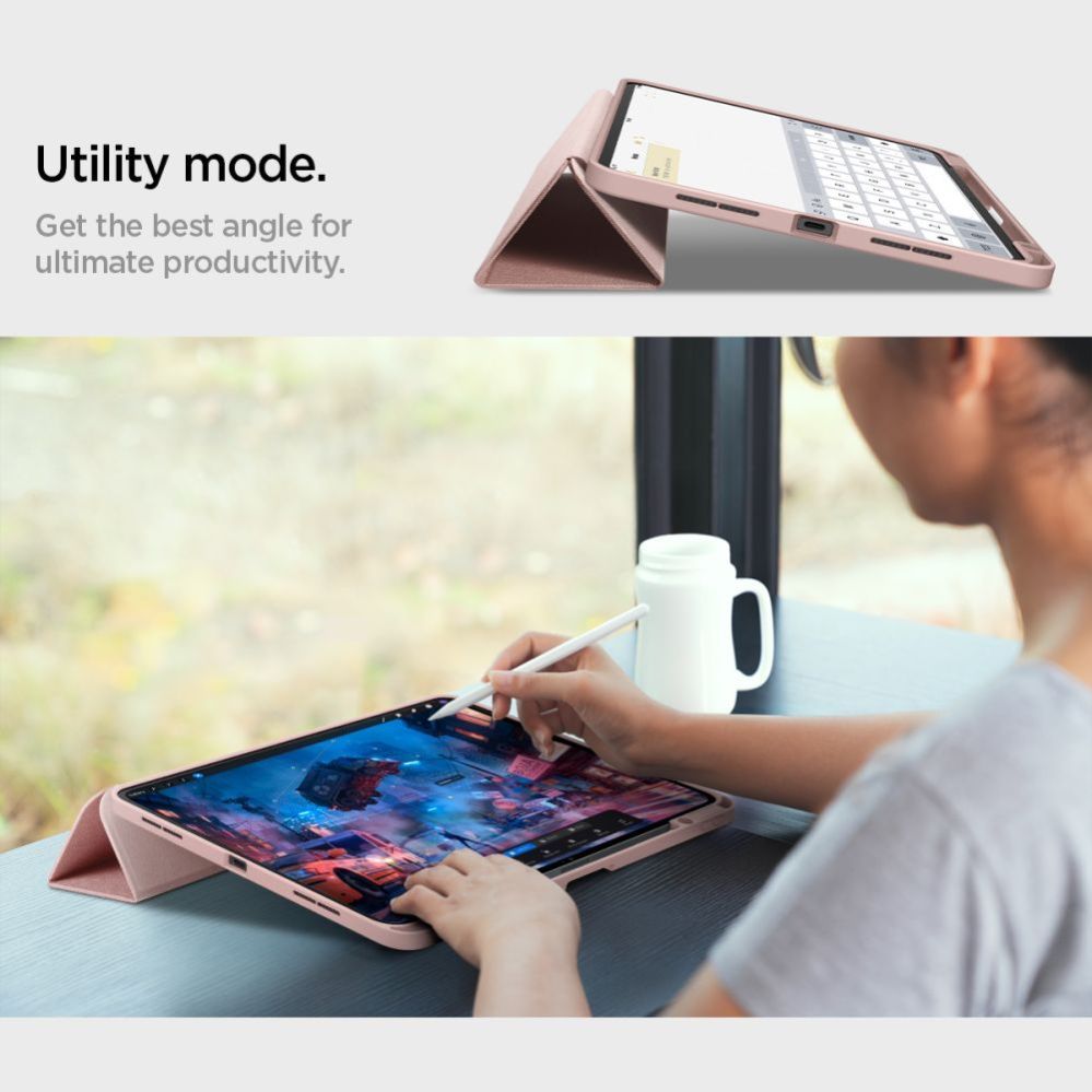 Citas preces Spigen Spigen Urban Fit Case for iPad Pro 11" 5 / 6 / 2024-2025 - Pink
