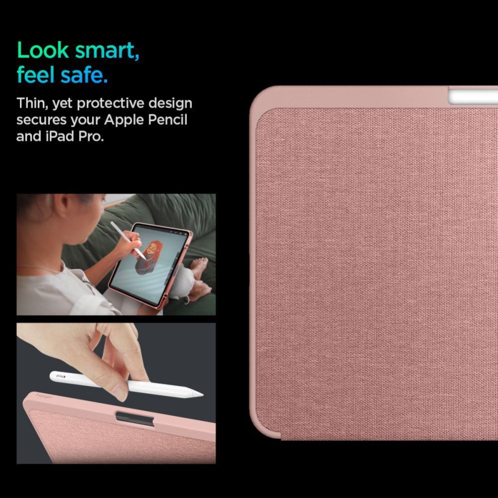 Citas preces Spigen Spigen Urban Fit Case for iPad Pro 11" 5 / 6 / 2024-2025 - Pink