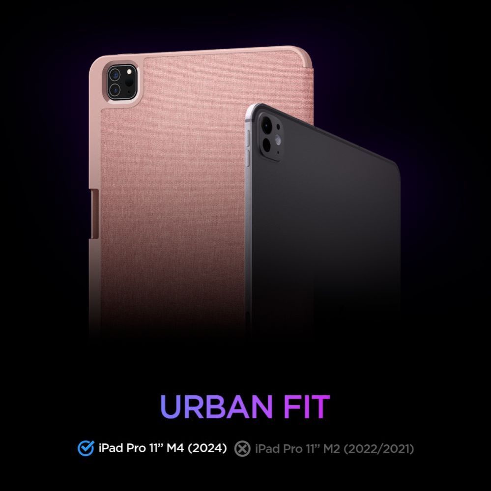 Citas preces Spigen Spigen Urban Fit Case for iPad Pro 11" 5 / 6 / 2024-2025 - Pink