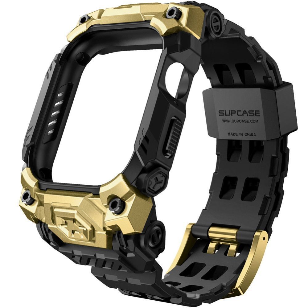 Kitos prekės Supcase Supcase Unicorn Beetle Ore Case for Apple Watch 10/11 (46 mm) - Black and Gold