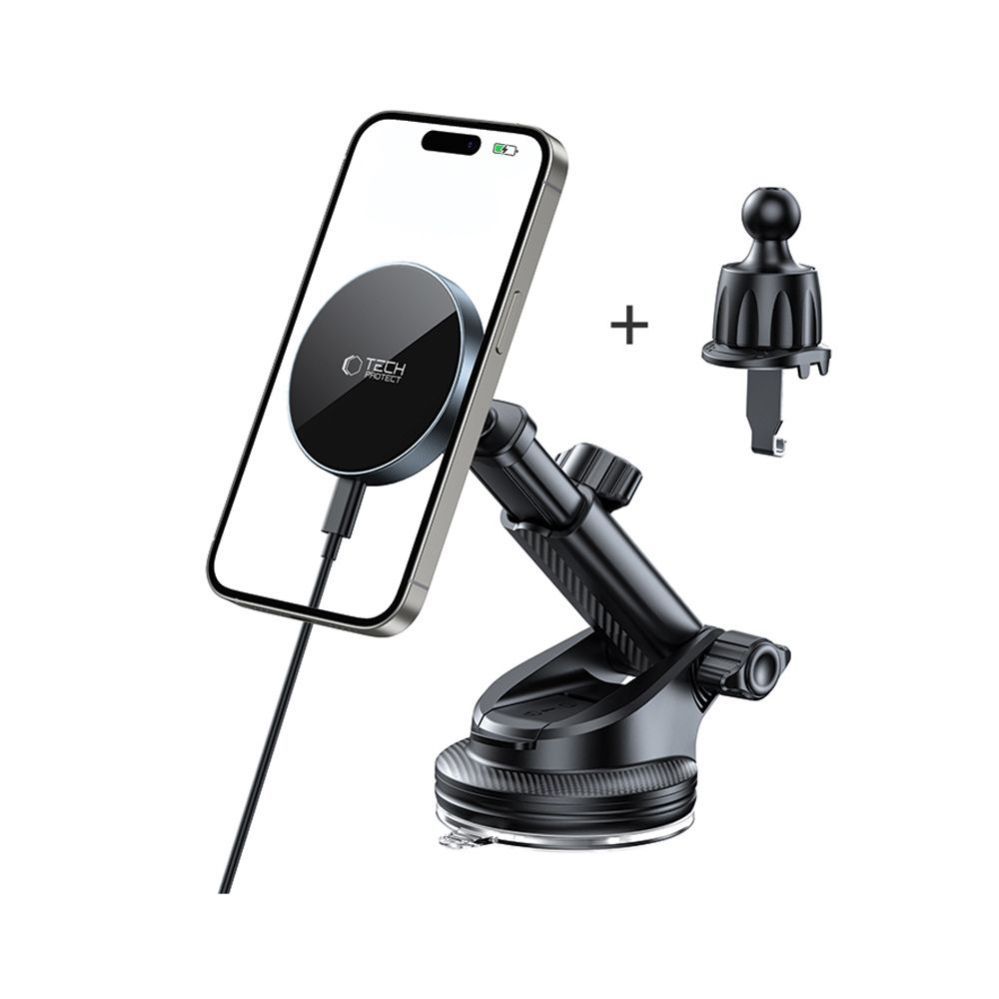 Other goods Tech-Protect Tech-Protect mm15W-V5 Magnetic MagSafe Car Holder for Cockpit/Windshield/Air Vent - Black