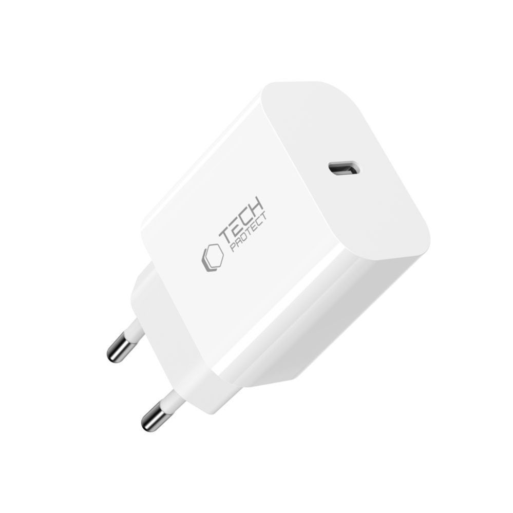 Other goods Tech-Protect Tech-Protect NC20W Wall Charger with 100 cm USB-C / Lightning Cable - White
