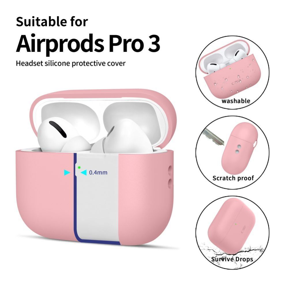 Kitos prekės Tech-Protect Tech-Protect Silicone Case for AirPods Pro 3 - Pink