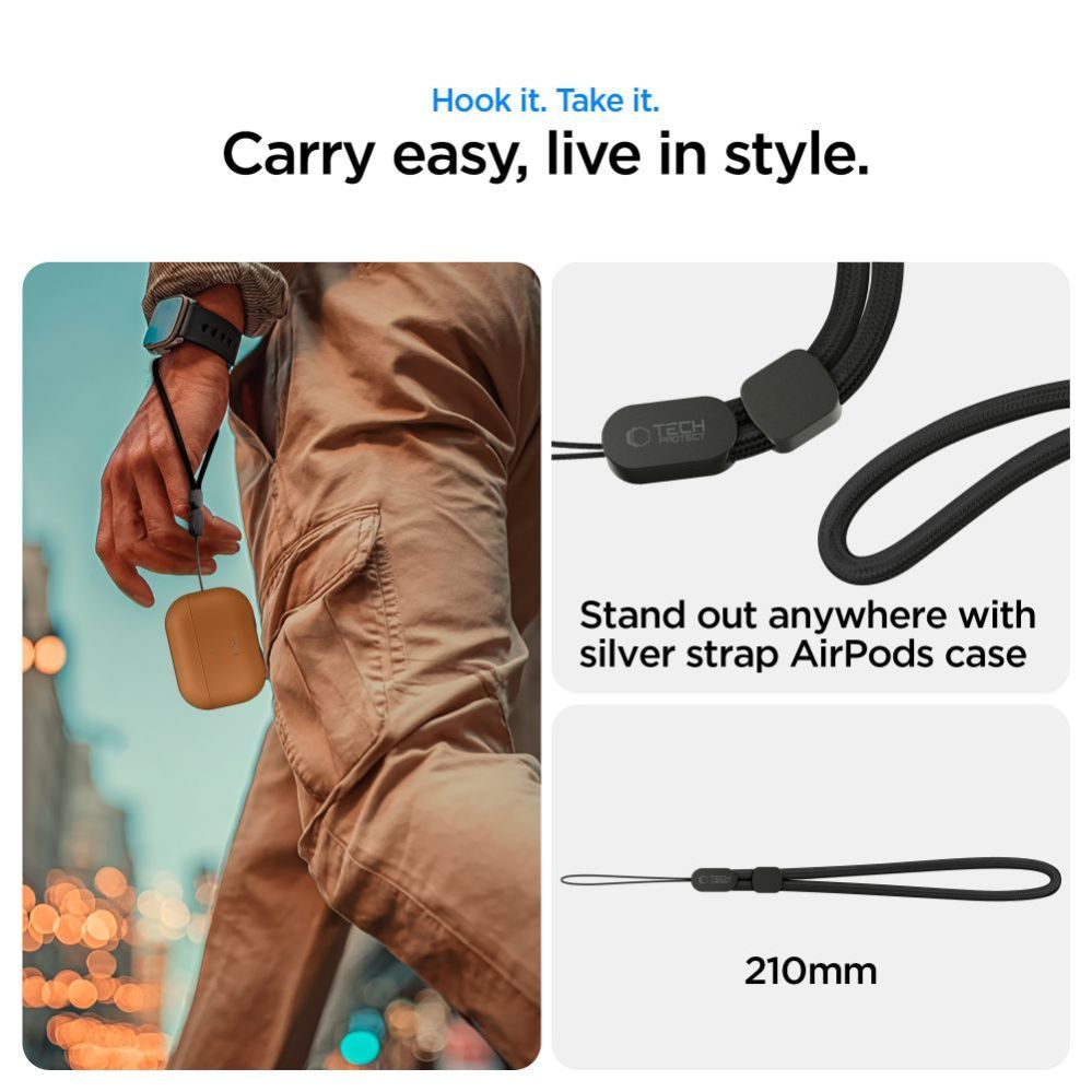 Other goods Tech-Protect Tech-Protect NaturalFit Case for AirPods Pro 3 - Brown