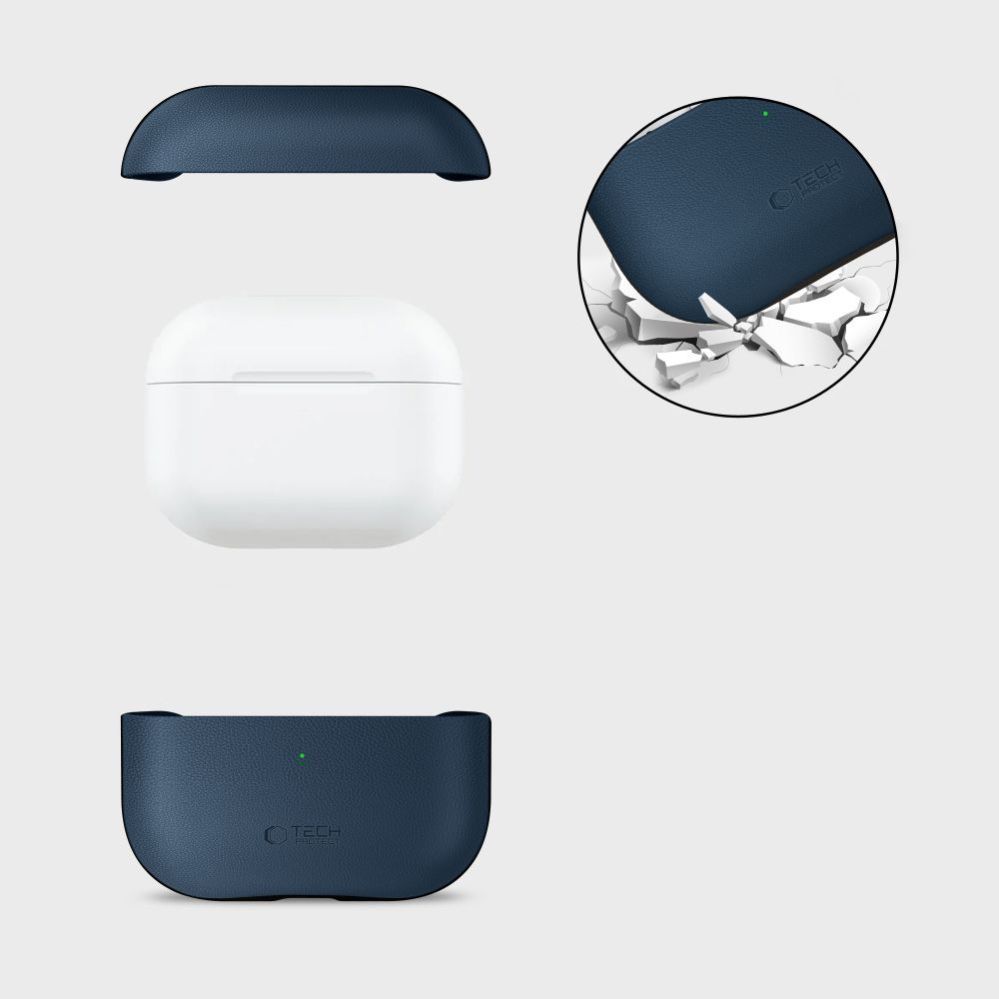 Other goods Tech-Protect Tech-Protect NaturalFit Case for AirPods Pro 3 - Navy Blue