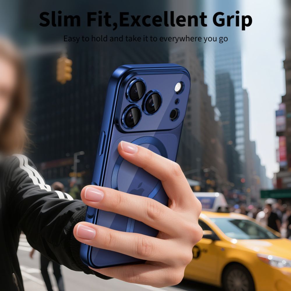 Other goods Tech-Protect Tech-Protect MagFlex MagSafe Case for iPhone 17 Pro - Clear Navy Blue