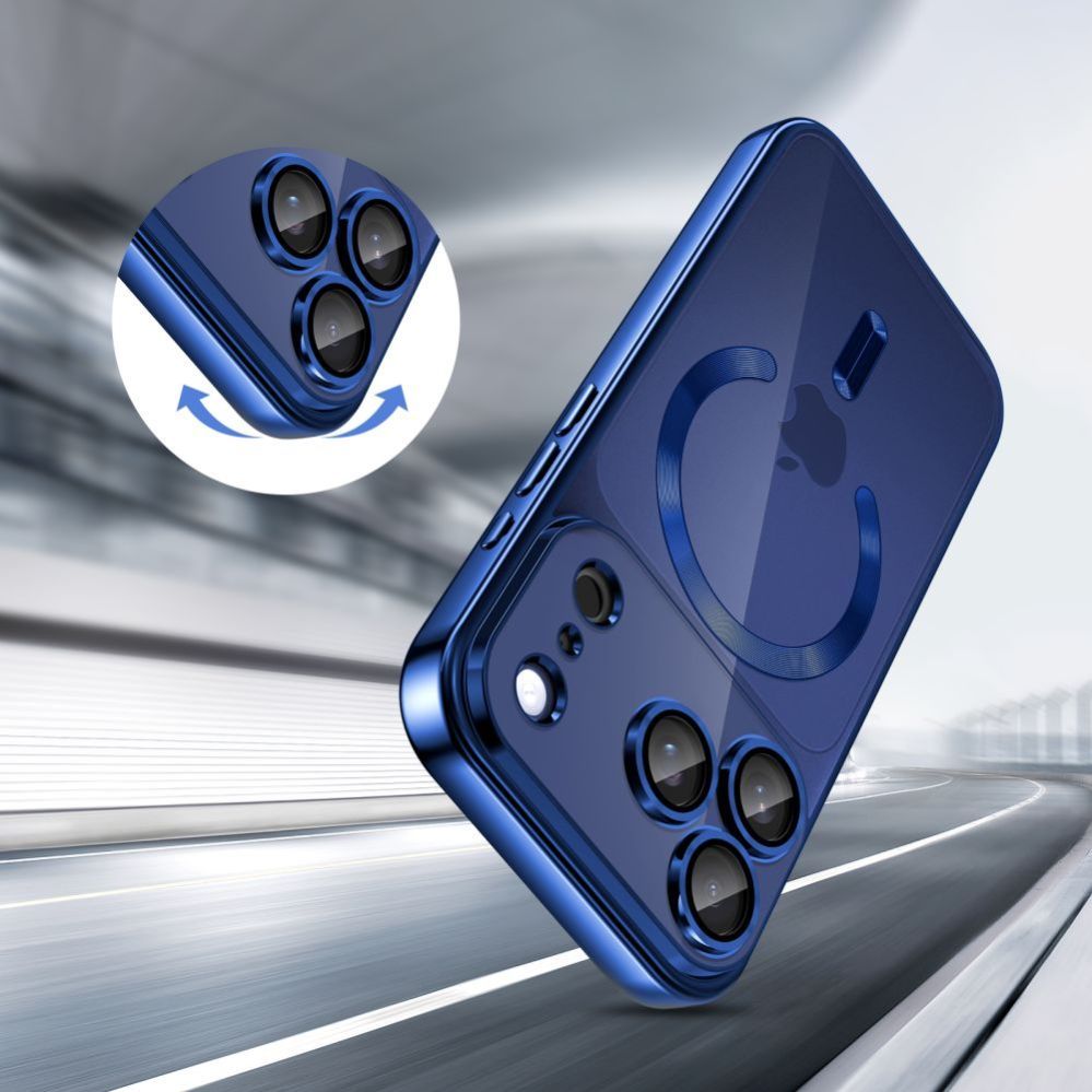 Other goods Tech-Protect Tech-Protect MagFlex MagSafe Case for iPhone 17 Pro Max - Clear Navy Blue