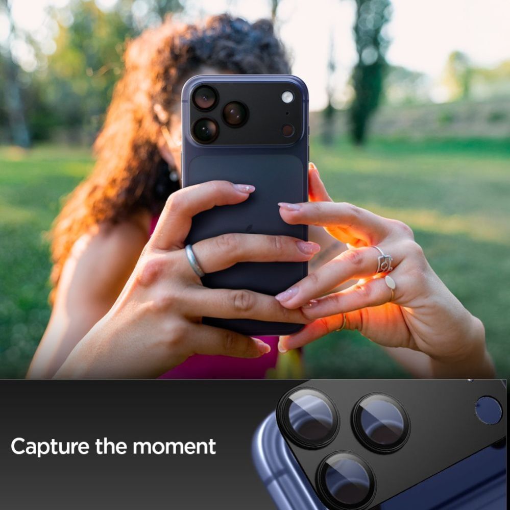 Other goods Spigen Spigen Optik Pro XL Camera Lens Glass for iPhone 17 Pro - Black