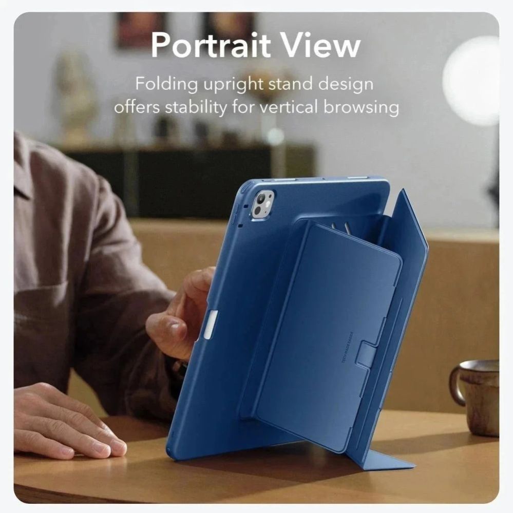 Citas preces ESR ESR Flip Hybrid Case for iPad Pro 13” 7 / 8 / 2024-2025 - Navy Blue