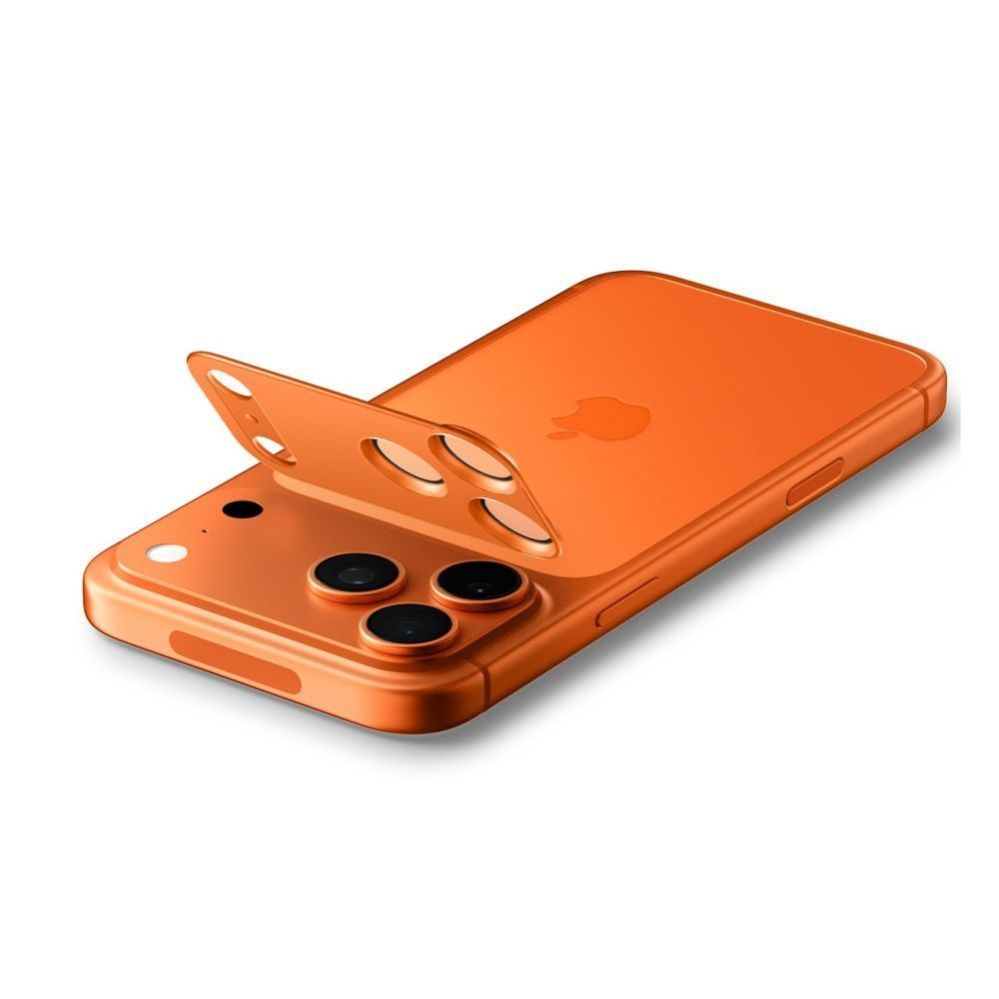 Citas preces Spigen Spigen Optik Pro XL Camera Lens Glass for iPhone 17 Pro Max - Orange