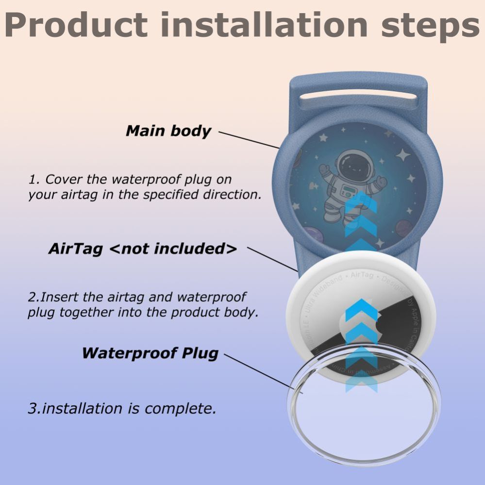 Other goods Tech-Protect Tech-Protect Nylon Strap for Apple AirTag 1/2 - Blue