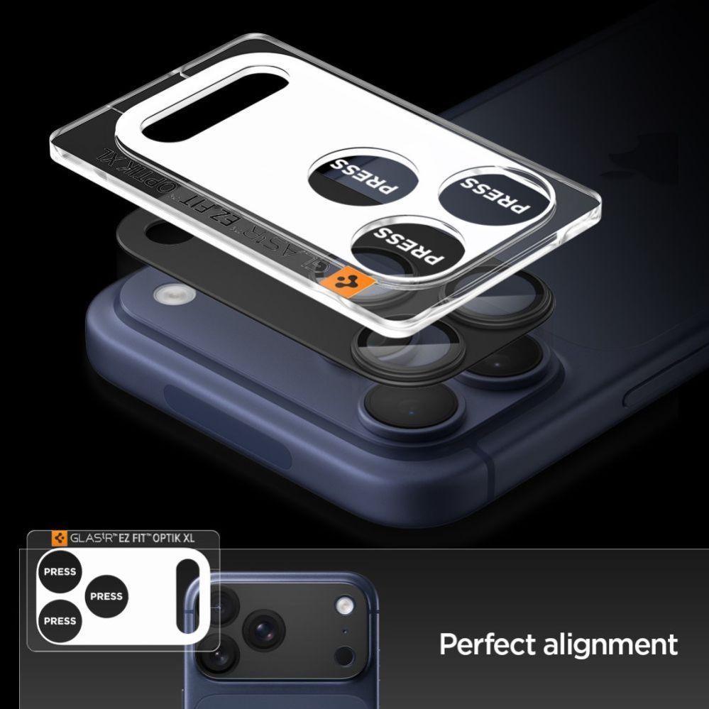 Other goods Spigen Spigen Optik Pro XL Camera Lens Glass for iPhone 17 Pro Max - Black