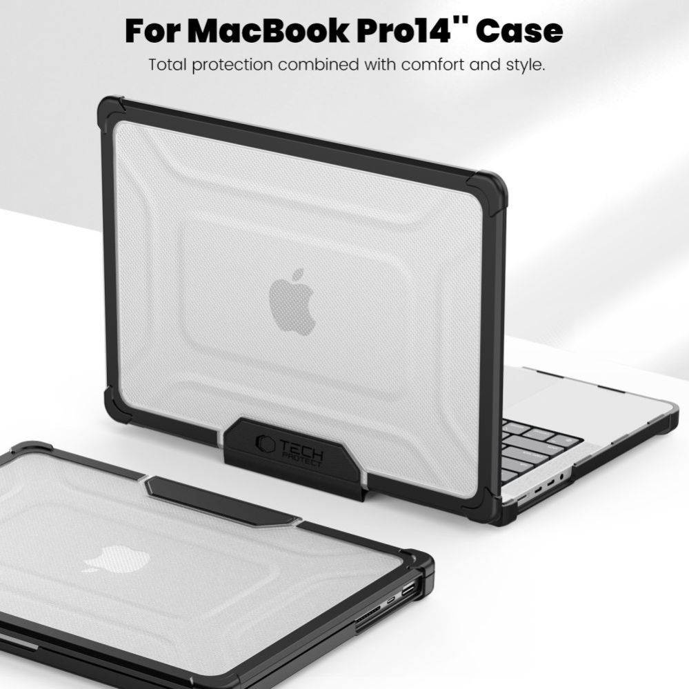 Other goods Tech-Protect Tech-Protect SmartShell Pro case for Macbook Pro 14 M1 / M2 / M3 / M4 / M5 2021-2025 - black and transparent