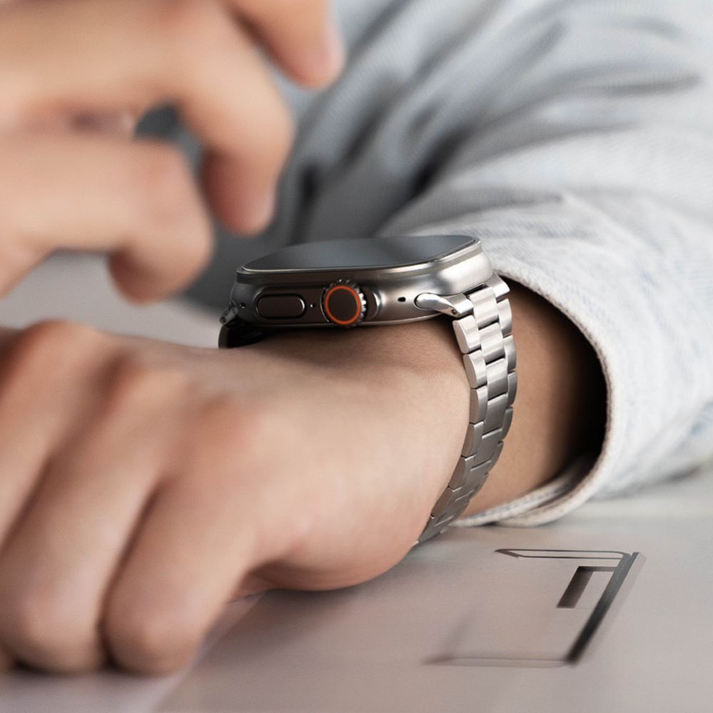 Citas preces Ringke Ringke Metal One Air Bracelet for Apple Watch 8 / 9 / 10 / 11 / SE / Ultra (44 / 45 / 46 / 49 mm) - Silver