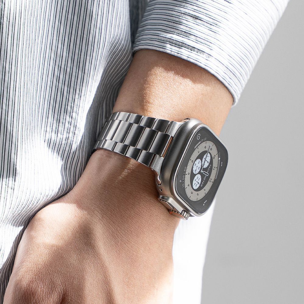 Citas preces Ringke Ringke Metal One Air Bracelet for Apple Watch 8 / 9 / 10 / 11 / SE / Ultra (44 / 45 / 46 / 49 mm) - Silver