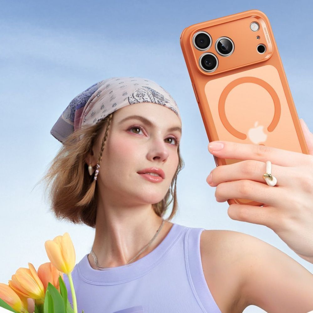 Citas preces ESR ESR Classic Hybrid MagSafe Case for iPhone 17 Pro - Clear Orange