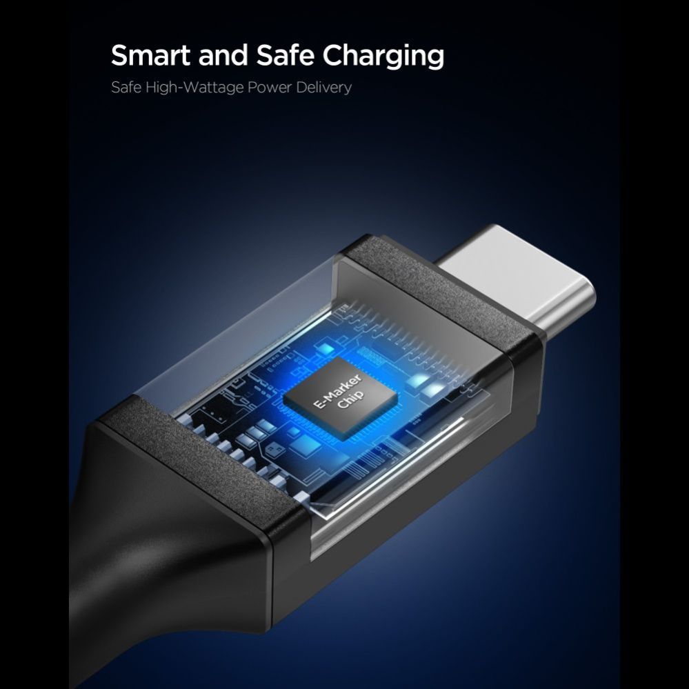 Citas preces Spigen Spigen EB10020CC USB-C Cable 100W 200cm - Black