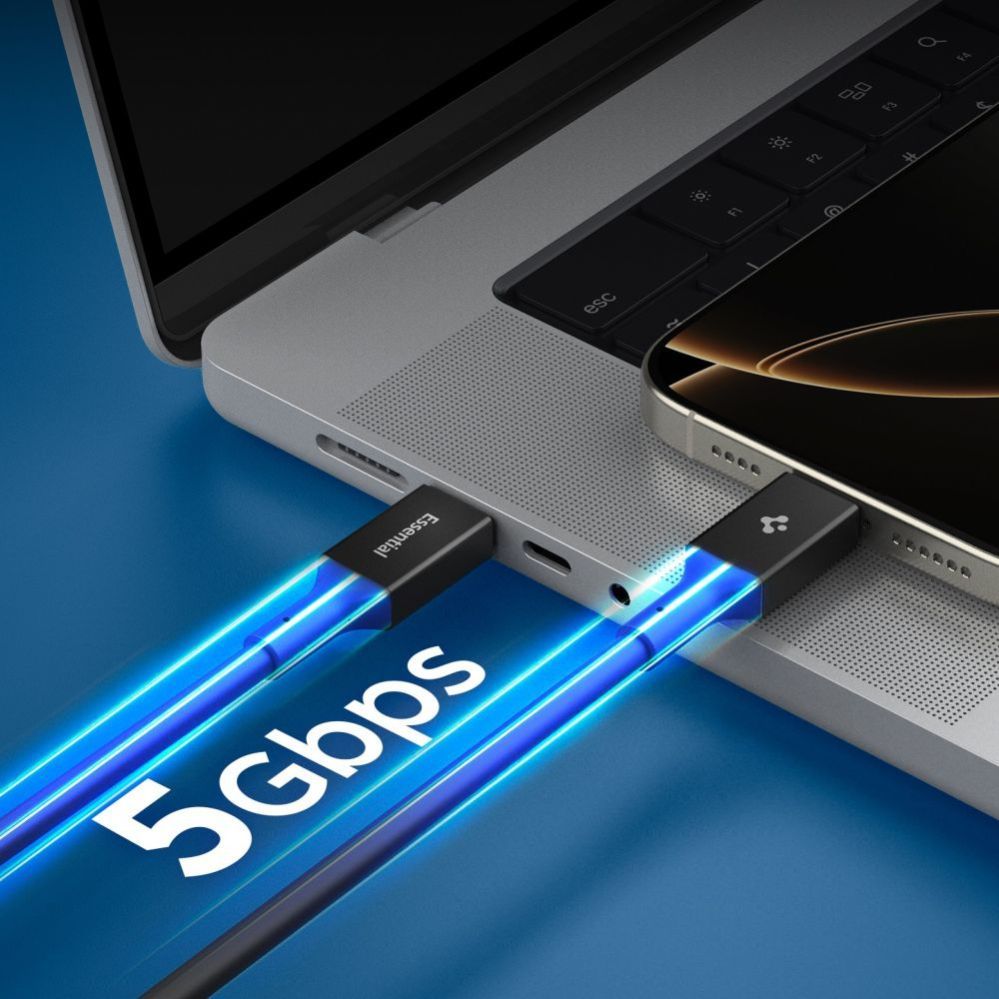 Citas preces Spigen Spigen EB10020CC USB-C Cable 100W 200cm - Black