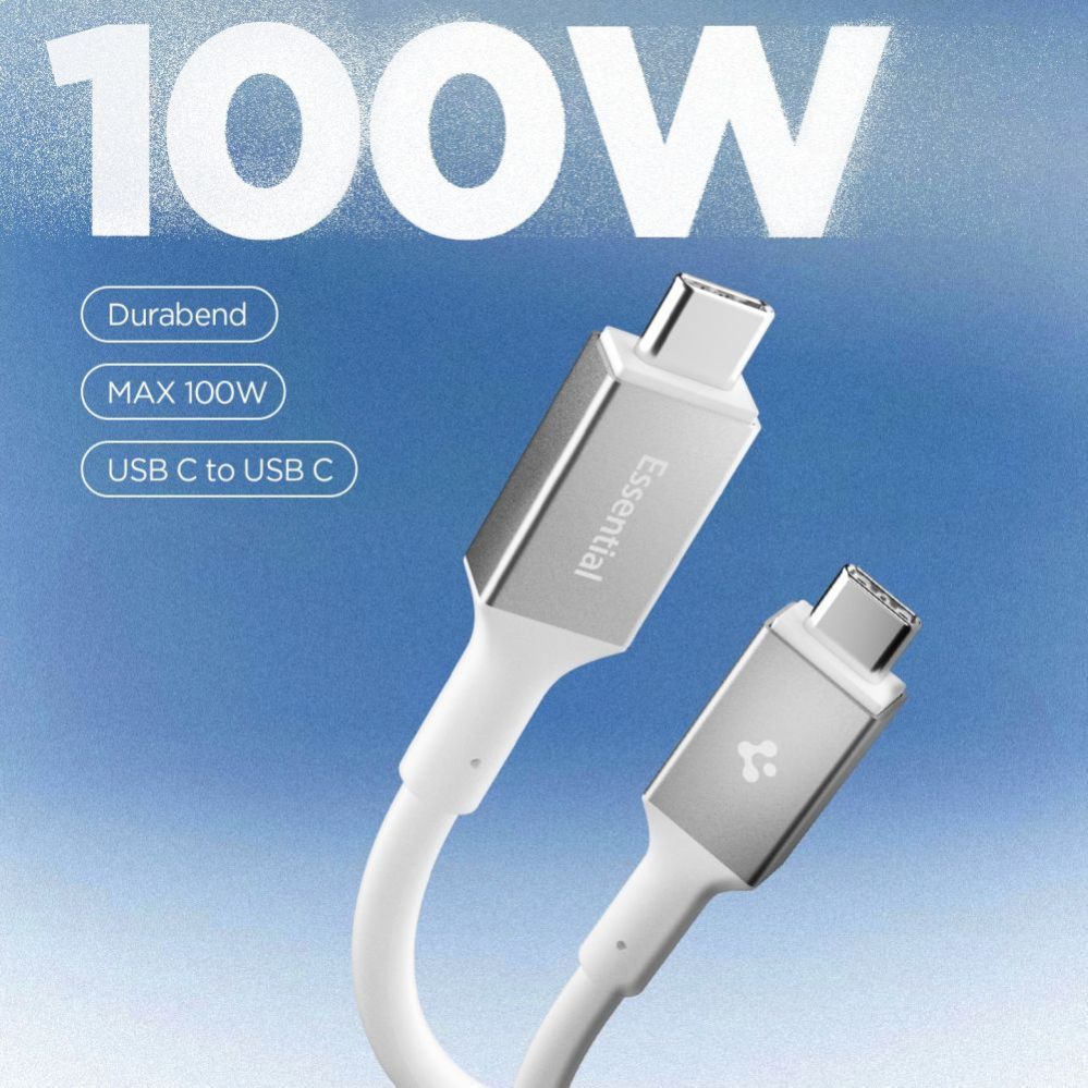 Citas preces Spigen Spigen EB10020CC USB-C Cable 100W 200cm - White