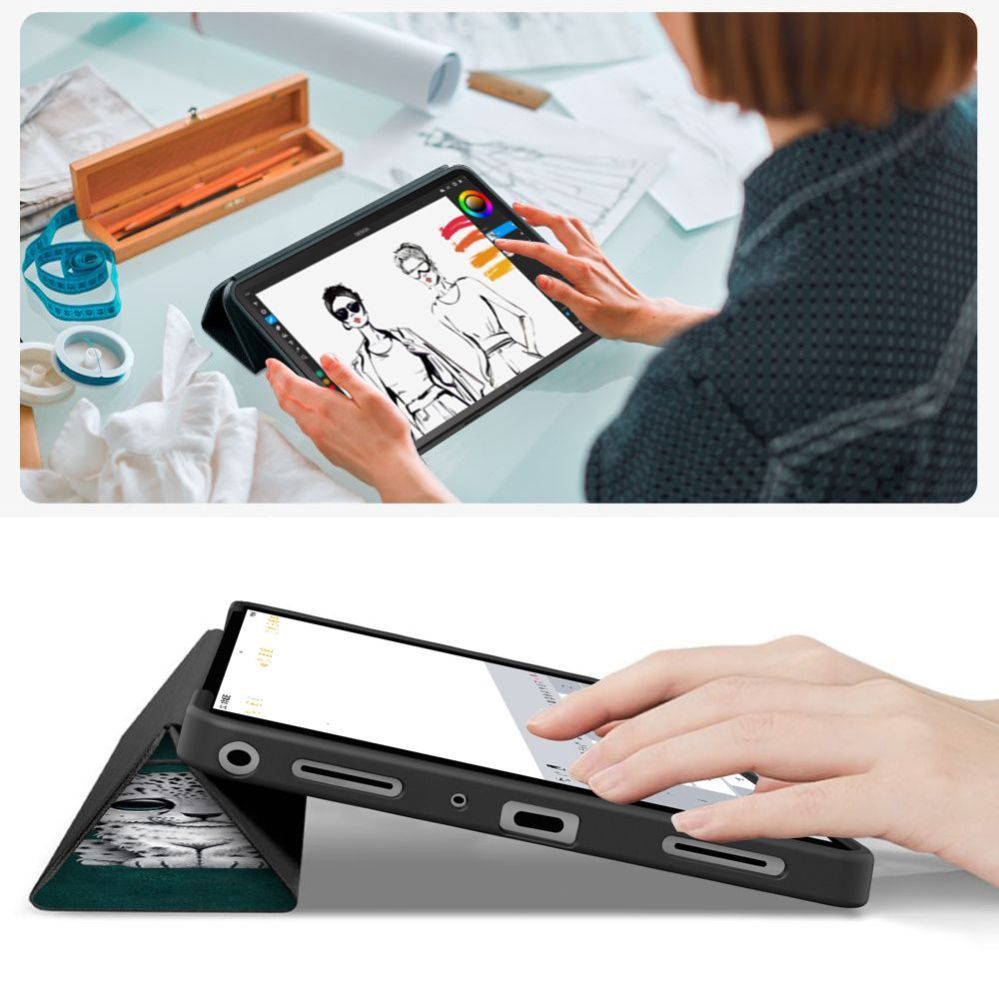 Muud kaubad Tech-Protect TechProtect SmartCase for Samsung Galaxy Tab A9+ / A11+ Plus 11.0 X210 / X215 / X216 / X230 / X235 / X236 - Green