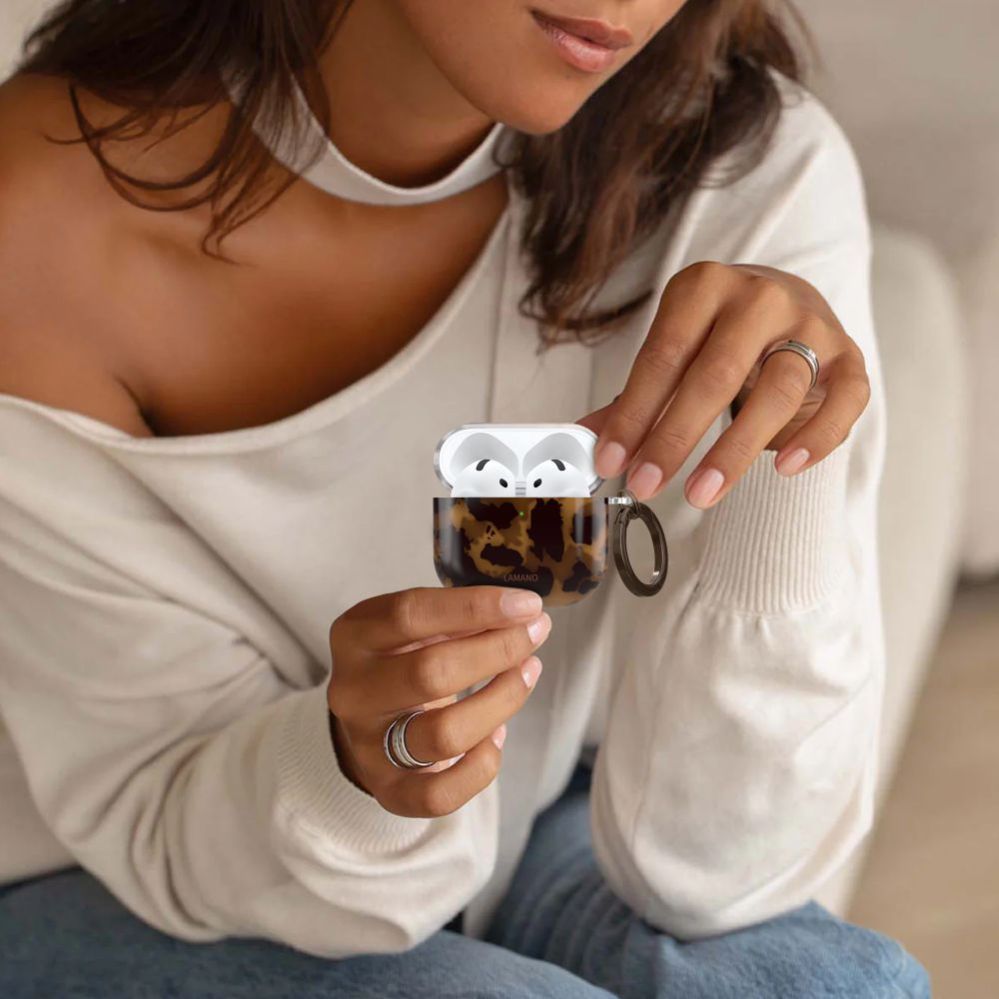 Other goods Tech-Protect Tech-Protect Lamano case for AirPods 4 - brown and black