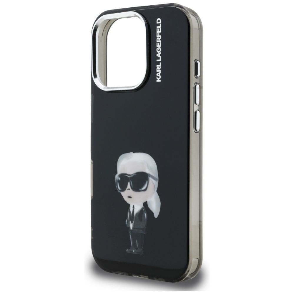Kitos prekės Karl Lagerfeld Karl Lagerfeld IML Aquarelle Karl & Logo MagSafe Case for iPhone 16 Pro Max - Black