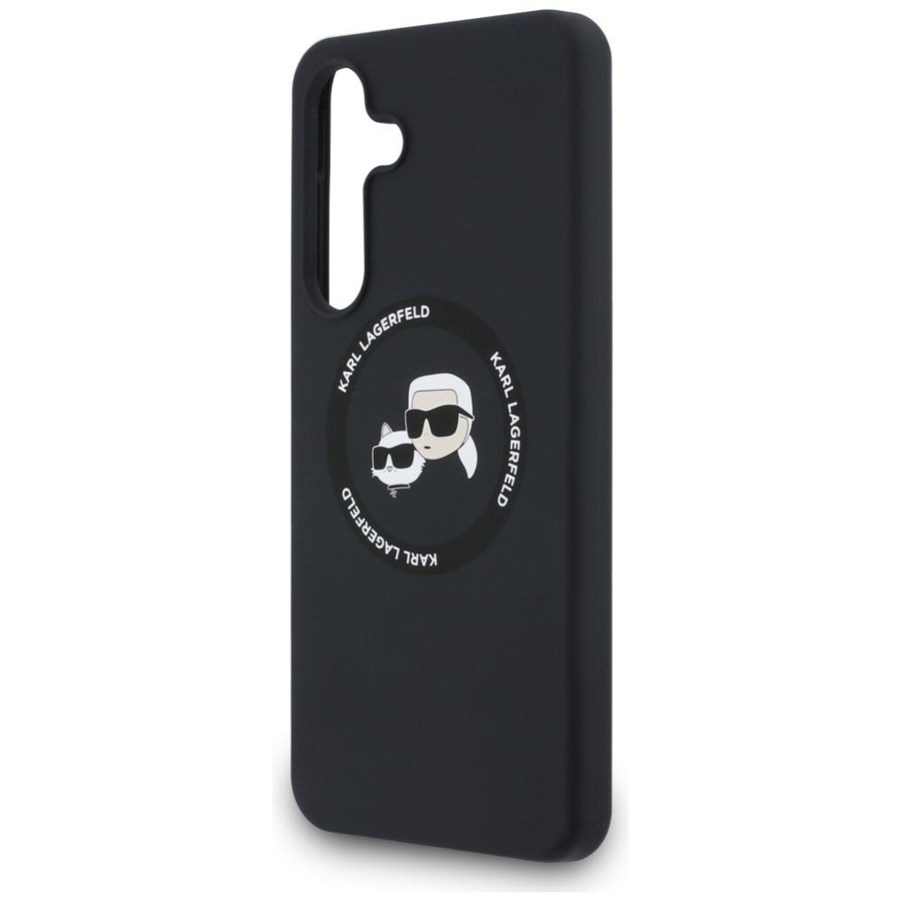 Other goods Karl Lagerfeld Karl Lagerfeld Silicone Karl & Choupette Heads MagSafe Case for Samsung Galaxy S25 FE - Black