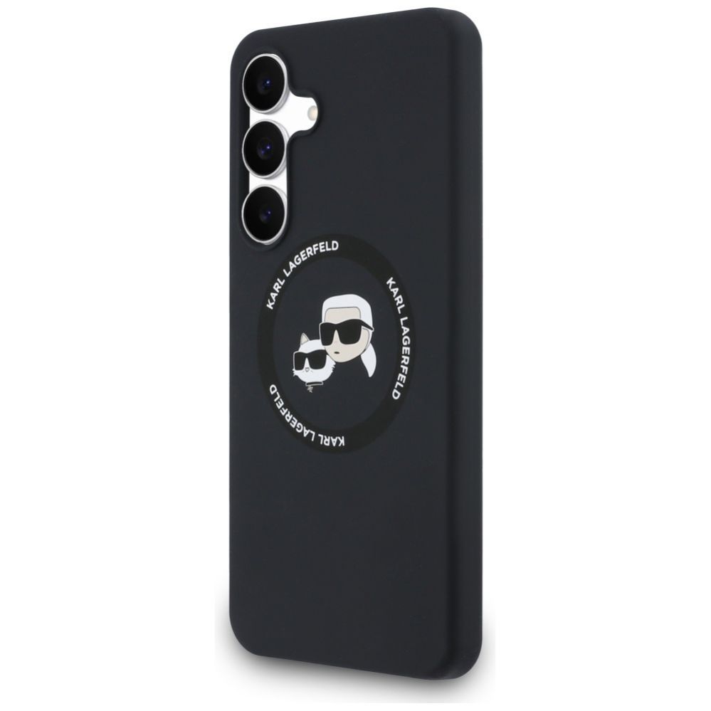 Other goods Karl Lagerfeld Karl Lagerfeld Silicone Karl & Choupette Heads MagSafe Case for Samsung Galaxy S25 FE - Black