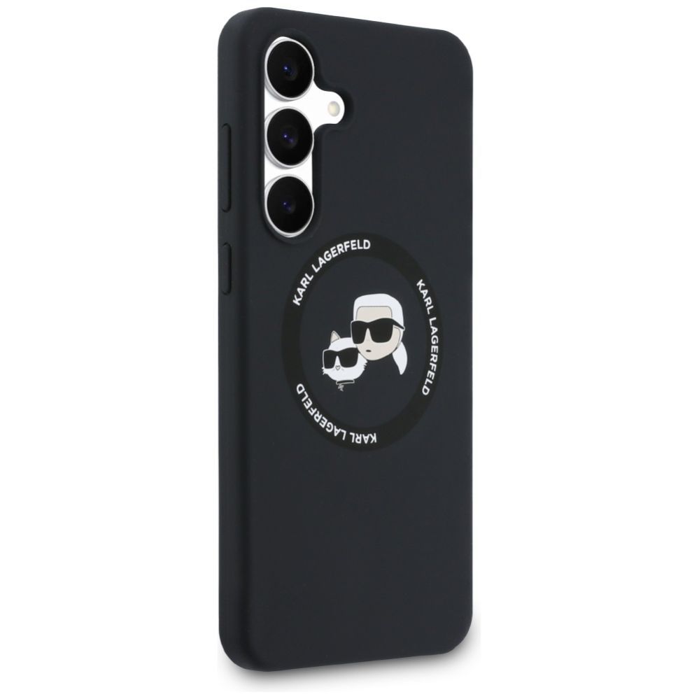 Other goods Karl Lagerfeld Karl Lagerfeld Silicone Karl & Choupette Heads MagSafe Case for Samsung Galaxy S25 FE - Black