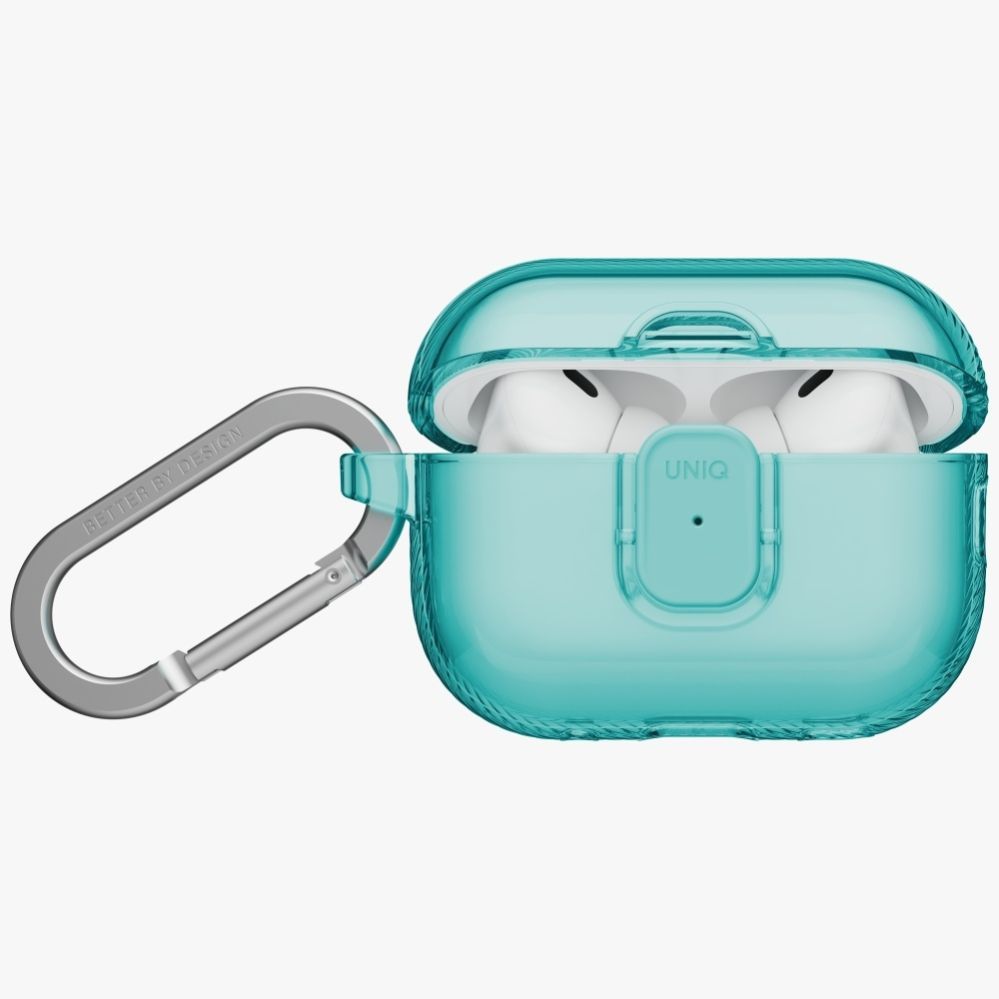 Citas preces UNIQ Uniq Glase Pro Case for AirPods Pro 3 Lock Case - Transparent Blue
