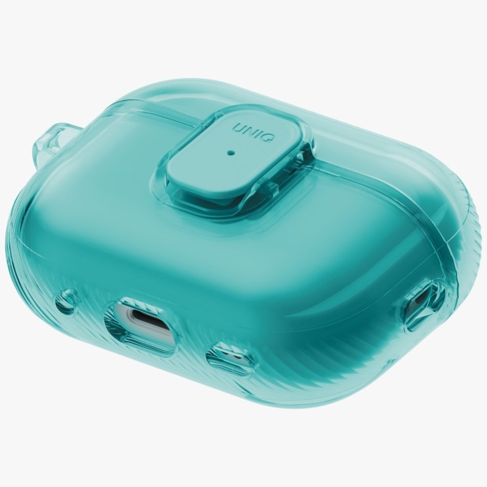 Citas preces UNIQ Uniq Glase Pro Case for AirPods Pro 3 Lock Case - Transparent Blue