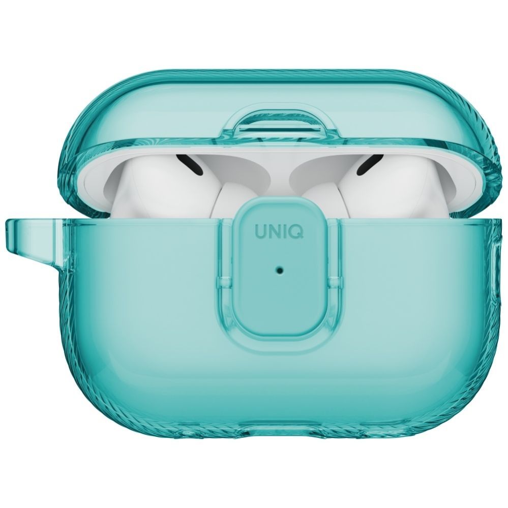 Citas preces UNIQ Uniq Glase Pro Case for AirPods Pro 3 Lock Case - Transparent Blue